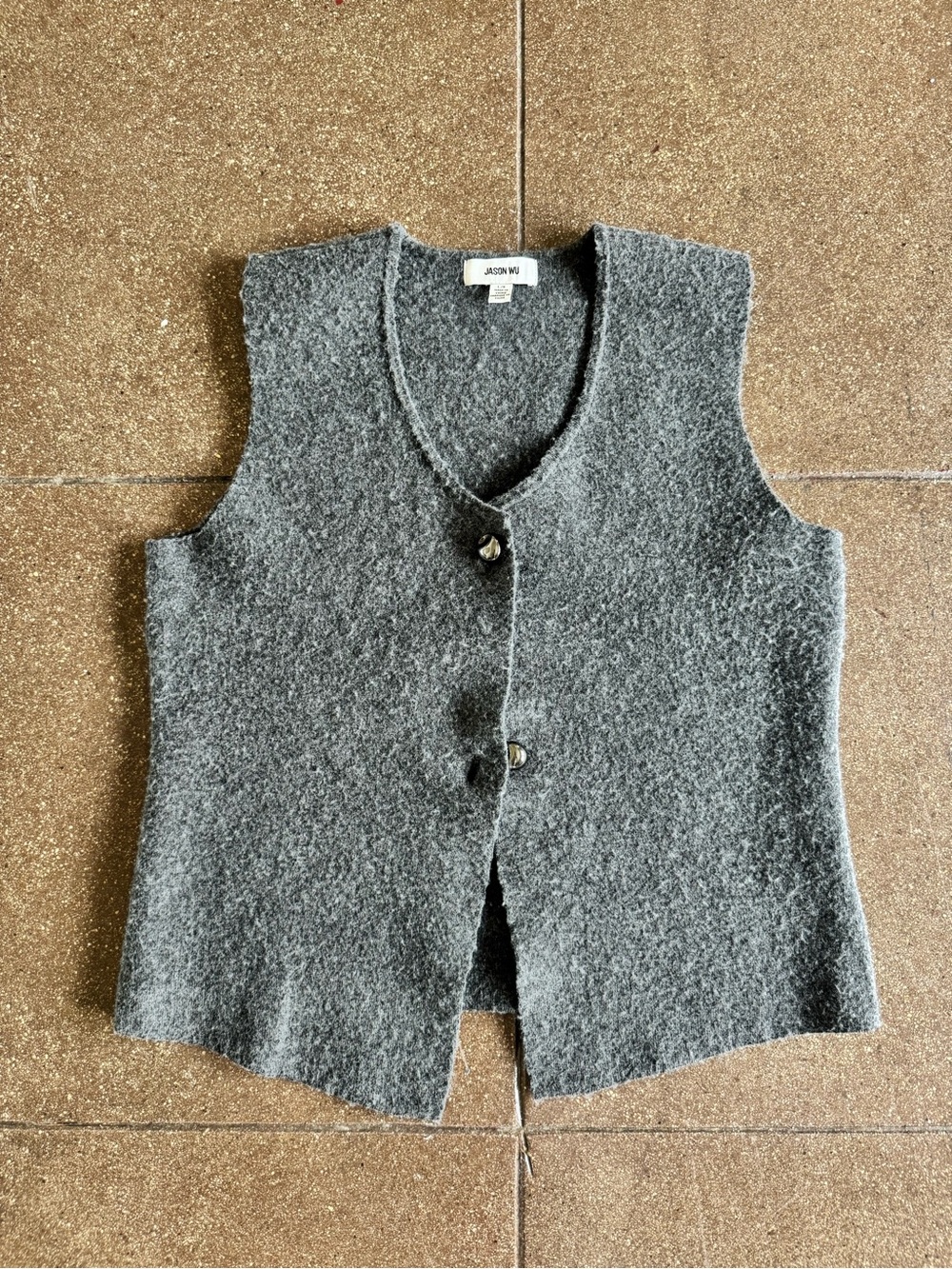 Jason Wu Gray Knit Sleeveless Vest